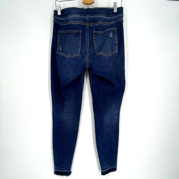 SPANX Distressed Raw Hem Skinny Jeans Jeggings Size Small - Picture 5 of 10